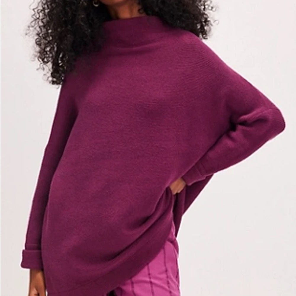 Free People Ottoman Purple Sweater